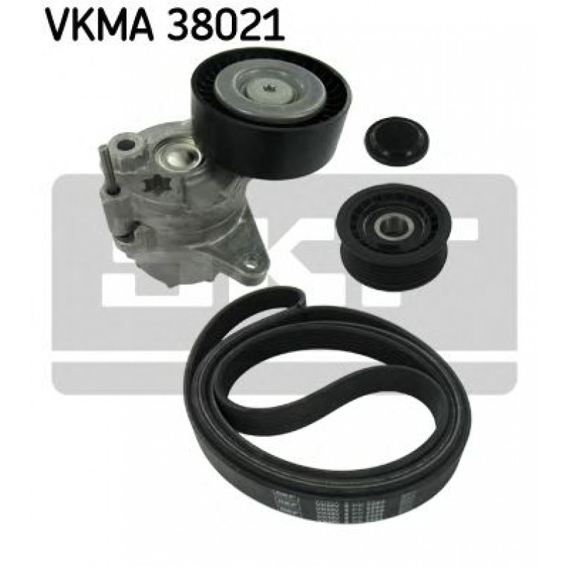 VKMA 38021 SKF Комплект доріжкового ремня (ролик, ремінь)